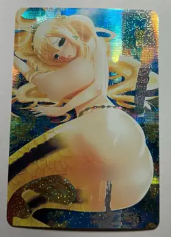 SEXY HEROINE WAIFU Shirahoshi ONE PIECE DBZ BACK ACG PRISMATIC HOLOFOIL CARD NM - Image 1