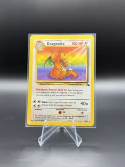 Dragonite 19/62 Fossil Non Holo Rare Pokemon Card WOTC 1999 Vintage Set NM - Image 1