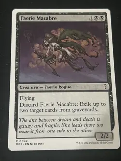 Faerie Macabre (REGULAR) x1 - MTG Mystery Booster 2 MB2 #42 - Image 1