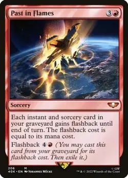 Past in Flames - Surge Foil Warhammer 40,000 LP MTG - Image 1
