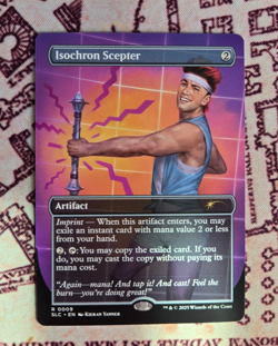 MTG Isochron Scepter Borderless Secret Lair Encyclopedia of Magic NM - Image 1