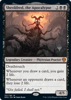 ** Sheoldred, the Apocalypse ** [NM] MTG Dominaria United * Promo Pack Commander - Image 1