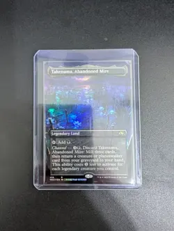 Takenuma, Abandoned Mire (Borderless) Kamigawa: Neon Dynasty Foil mtg - Image 1