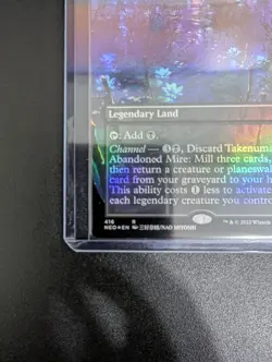 Takenuma, Abandoned Mire (Borderless) Kamigawa: Neon Dynasty Foil mtg - Image 5