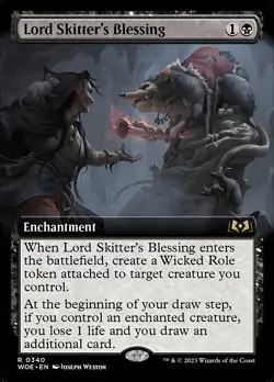 Lord Skitter's Blessing Extended Art Regular - Wilds Of Eldraine MTG-NM - Image 1