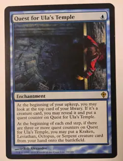 Quest for Ula's Temple MTG, Worldwake, Rare, NM - Image 1