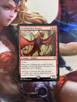 MTG Wrathful Red Dragon Commander Legends: Battle for Baldur's Gate NM - Image 1