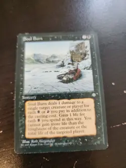 Soul Burn | MtG Magic Ice Age | English | Lightly Played (LP) w2 - Image 1