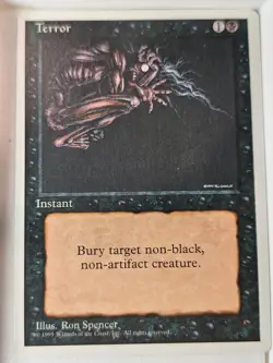 Terror - 4th Edition Core Set - Magic the Gathering MTG Nice! - Image 1