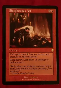 Blasphemous Act (Retro Frame) Commander: the Brothers' War Regular MTG NM - Image 1