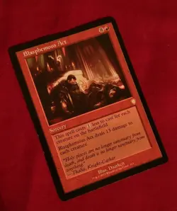 Blasphemous Act (Retro Frame) Commander: the Brothers' War Regular MTG NM - Image 3