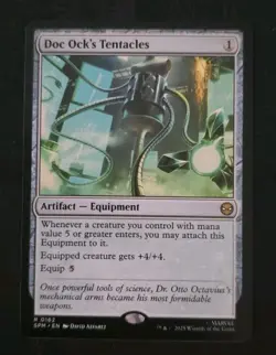MTG Magic The Gathering Doc Ock's Tentacles Regular Rare Marvel Spider-Man 2025 - Image 1