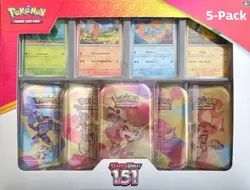 Pokemon Scarlett And Violet 151 5 Pack Tin With Promos - Image 3