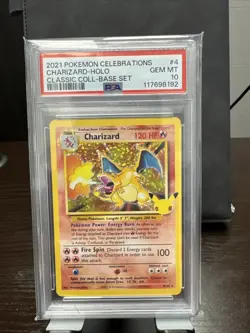 Pokemon Charizard Celebrations 4/102 Classic Holo Rare PSA 10 GEM MINT - Image 1