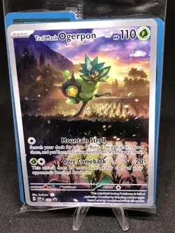 Pokemon TCG Teal Mask Ogerpon 123 S & V Black Star Promo w/dividers NM - Image 1