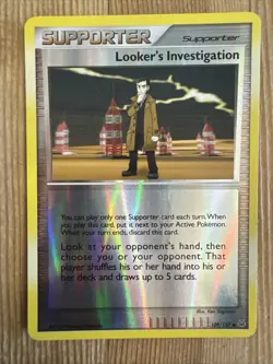 Looker's Investigation - 109/127 - Pokemon Platinum Reverse Holo Rare LP - Image 1