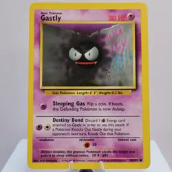 Pokemon TCG - Gastly 50/102 Base Set Common WOTC 1999 - EXC - Image 2