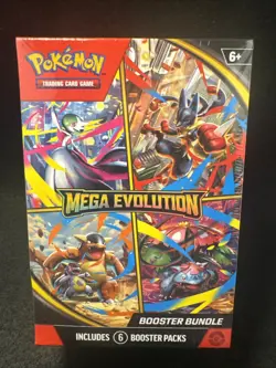 Pokemon x1 Mega Evolution (ME01) Booster Bundle Box Factory Sealed! 6 Packs! - Image 1