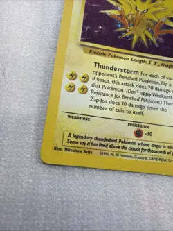 Zapdos 15/62 Holo Rare - Pokemon TCG Fossil WOTC - LP+ #24 - Image 2