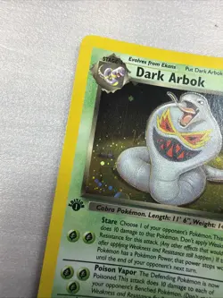 1st Edition Dark Arbok 2/82 - Team Rocket - Holo - Pokemon - NM - Image 5