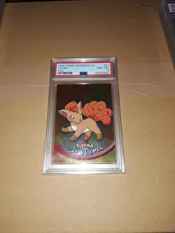 🟠Pokemon 2000 Topps Chrome Vulpix Spectra Foil #37 PSA 8 Goupix ! 🟠 - Image 1