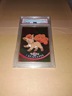 🟠Pokemon 2000 Topps Chrome Vulpix Spectra Foil #37 PSA 8 Goupix ! 🟠 - Image 2