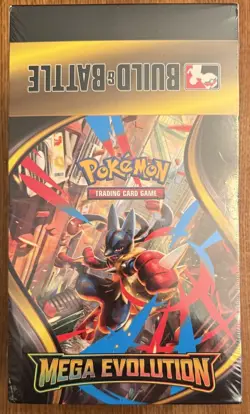 1 x Pokemon MEGA EVOLUTION BUILD AND BATTLE BOX SEALED corner ding see photos - Image 1