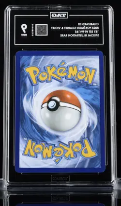 Charizard ex 2023 Pokemon 151 Mew EN Special Illustration Rare TAG 9 Mint #199 - Image 3