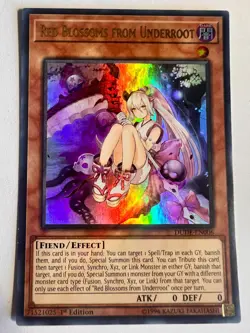 Yugioh - Red Blossoms From Underroot - DUDE-EN006 - 1st Edition - Mint - Image 1