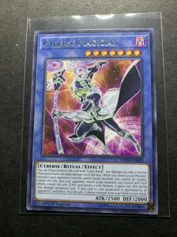 Yugioh - Cyberse Magician (Rare) (1st Edition) - MP19-EN095 (P) - Image 1