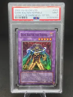 2003 Yu-Gi-Oh! 1st Edition LOD-002 Dark Balter the Terrible - PSA 9 Mint - Image 1