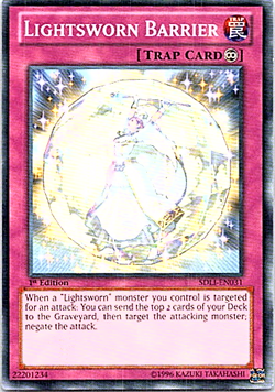Lightsworn Barrier SDLI-EN031 Yu-Gi-Oh! Light Play 1st Edition - Image 1