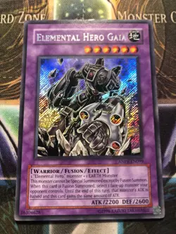 *** ELEMENTAL HERO GAIA *** SECRET RARE ANPR-EN099 (LP) YUGIOH! - Image 1