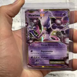 Pokemon TCG Mewtwo EX 52/108 Evolutions Holo Rare Card Nintendo LP/NM Pokemon - Image 1
