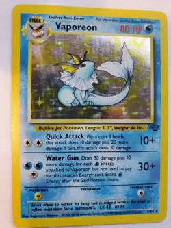 Vaporeon Jungle Set Holo Pokemon Card Base WOTC - Image 1