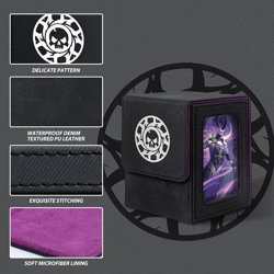 Card Deck Box for MTG with Commander Display for 100+ Double Sleeved Cards, Magn - Image 4