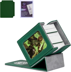 Card Deck Box for MTG with Commander Display for 100+ Double Sleeved Cards, Magn - Image 1