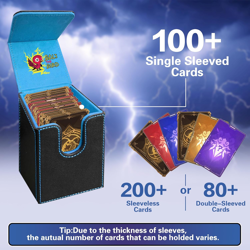MTG Deck Box Commander BTB, Fits 100 Single Sleeved Cards, 2 Dividers, Strong Ma - Image 3
