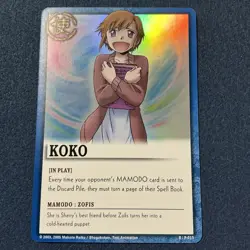 Koko P-013 Rare Zatch Bell TCG (Holo) Trading Card Game Bandai - Image 1