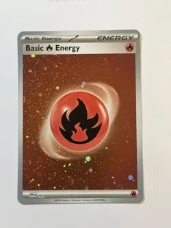 Pokemon Card 151 SVE Holographic Fire Energy 002 NM - Image 1