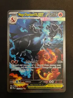 Mega Charizard X ex 125/094 SIR Phantasmal Flames Pokemon Card NM - Image 1
