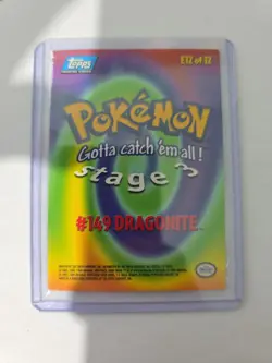 Topps Dragonite #149 Pokemon Non Holo E12 Of 12 Trading Card NM - Image 2