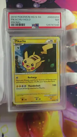 Pikachu HGSS03 Black Star Promo PSA 7 2010 Pokemon Card Game - Image 2