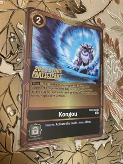 Digimon Card Game 2023 Store Participant Kongou BT9-103 Promo - Image 1