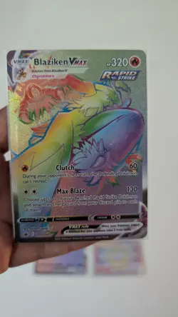 Pokemon TCG Lot 4 NM Cards RAINBOW RARE Full Art Blaziken VMAX Dragonite VSTAR - Image 3