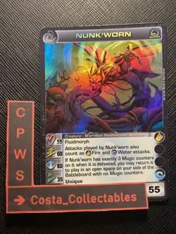 NUNK'WORN - MAX WISDOM - 55/60/80/35/55 - SUPER RARE - CHAOTIC CARD - NM - Image 1