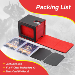 MTG Deck Box, Double Display Window MTG, Commander Deck Box Fits 120+ Single Sle - Image 5