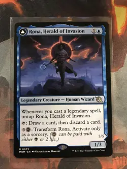 MTG Rona, Herald of Invasion March of the Machines MOM 0075 Rare NM - Image 1