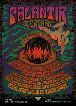 [1x] Palantir of Orthanc - Foil - Borderless Poster Near Mint, English Lord of t - Image 1
