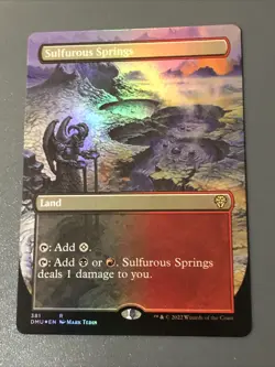 Sulfurous Springs Foil Extended Borderless X1 Dominaria United NM Cond See Pics - Image 1